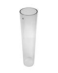 Clear pulp tube on a white background