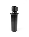Black juicer food pusher on a white background